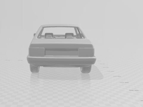 Audi 80 mk2 3D प्रिंट मॉडल