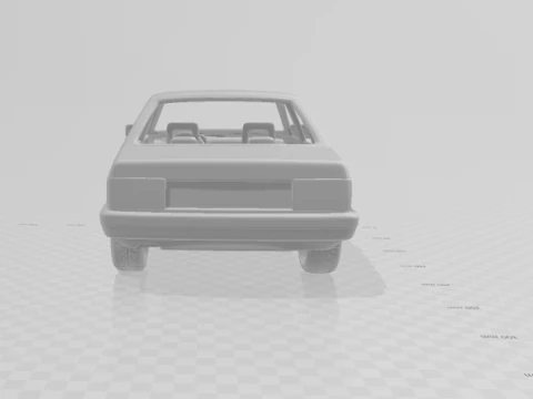 Audi 80 mk2 3D Print Model
