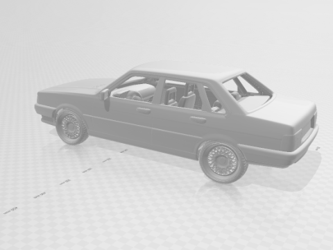 Audi 80 mk2 3D प्रिंट मॉडल