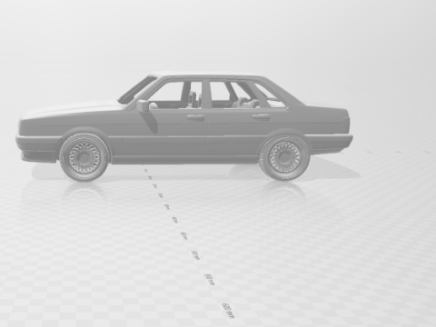 Audi 80 mk2 3D प्रिंट मॉडल
