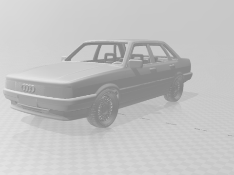 Audi 80 mk2 3D प्रिंट मॉडल