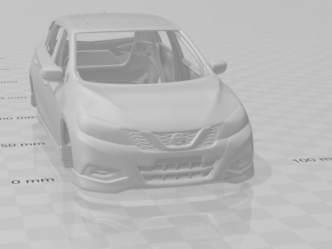 Nissan tiida 3D 프린트 모델