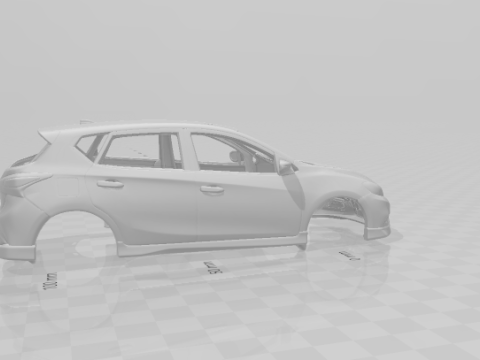 Nissan tiida 3D 프린트 모델