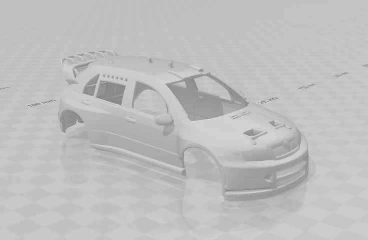 Skoda fabia 2003 rally car 3D Print Model .c4d .max .obj .3ds .fbx .stl .blend 