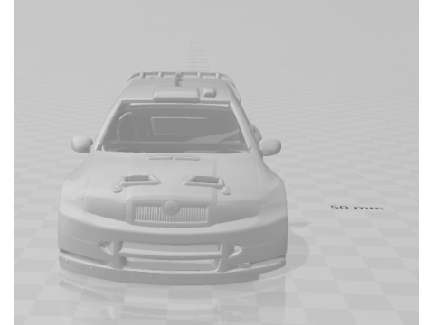 Skoda fabia 2003 rally car 3D 프린트 모델