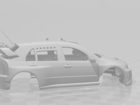 Skoda fabia 2003 rally car 3D 프린트 모델