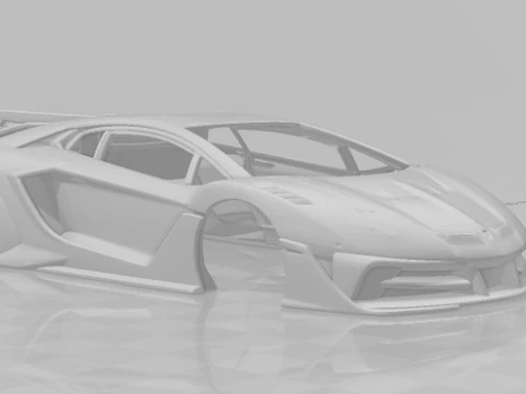 Aventador lb Modèles 3D en vedette