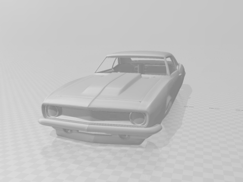 Camaro 68 custom Modèles 3D en vedette