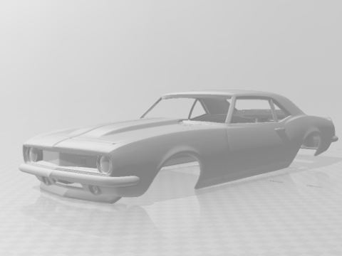 Camaro 68 custom Modèles 3D en vedette