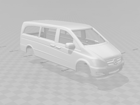 Mercedes benz viano long Modelo de impresión 3D