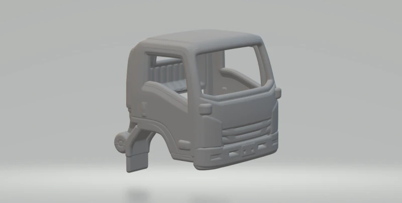 Isuzu cabin 3D Print Model .c4d .max .obj .3ds .fbx .stl .blend 