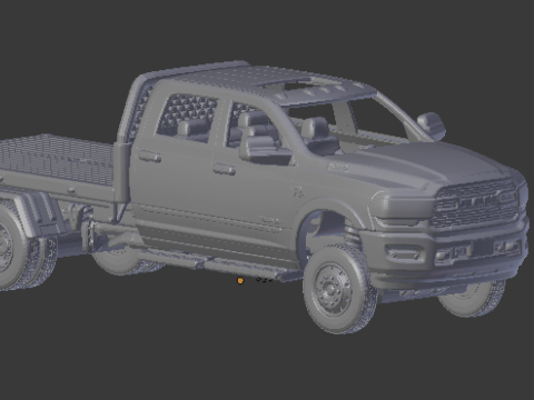 Ram 3500 crew cab 3D प्रिंट मॉडल