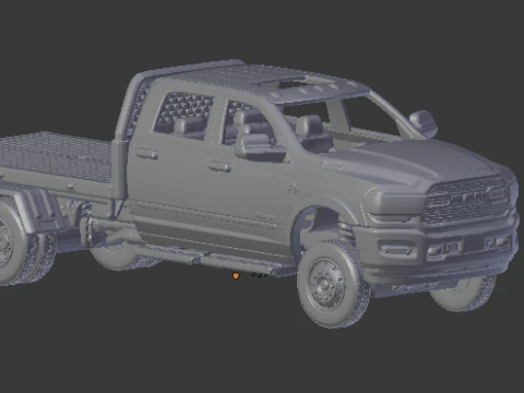 Ram 3500 m&uuml;rettebat kabini 3D Baskı Modeli