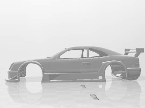 Mercedes clk dtm Modèles 3D en vedette