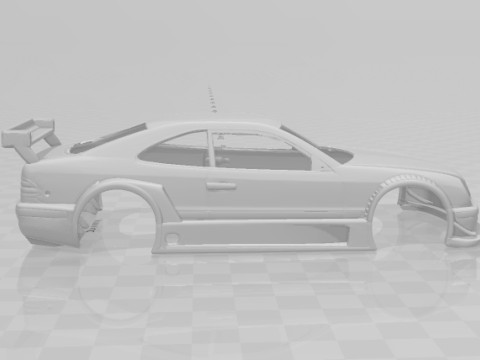 Mercedes clk dtm Modèles 3D en vedette