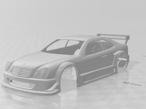 Mercedes clk dtm Modèles 3D en vedette