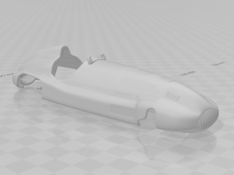 Mercedes Benz W165 Racing Car Model Cetak 3D