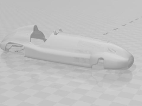Mercedes Benz W165 Racing Car 3D Baskı Modeli