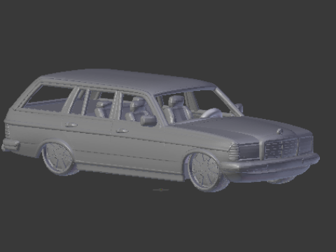 Mercedes benz e-class 3Dプリントモデル