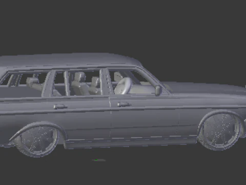 Mercedes benz e-class 3D Print Model