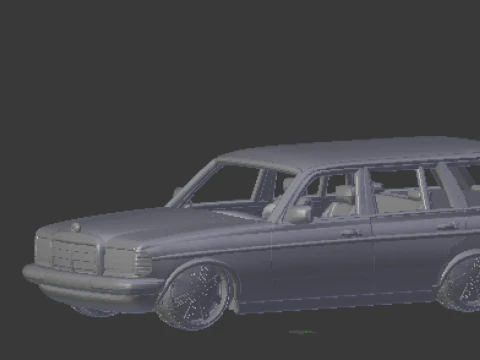 Mercedes benz e-class 3D Print Model