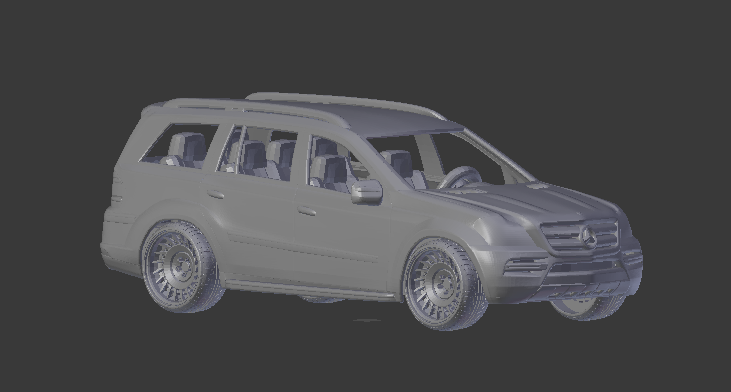 Mercedes benz gl 3D Baskı Modeli .c4d .max .obj .3ds .fbx .stl .blend
