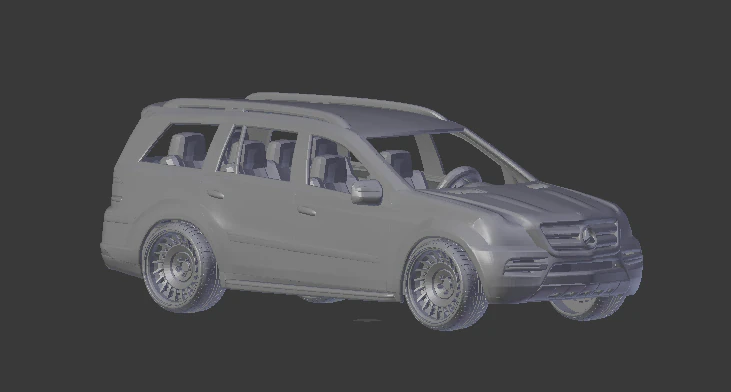 Mercedes benz gl 3D Print Model .c4d .max .obj .3ds .fbx .stl .blend 