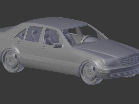 Mercedes benz class s Modello di stampa 3D