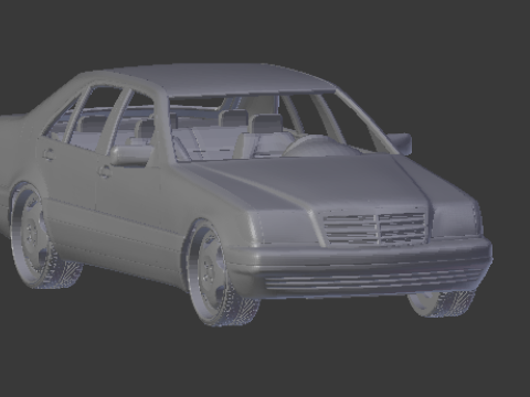 Mercedes benz class s 3D प्रिंट मॉडल