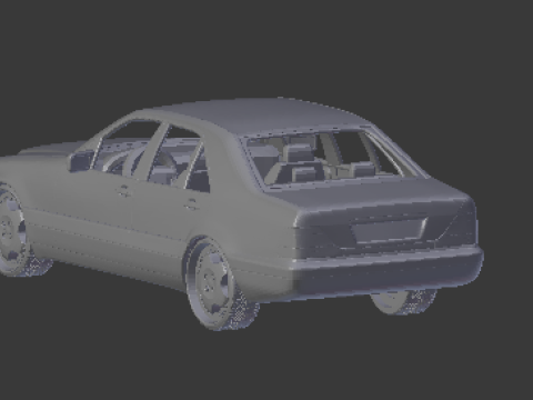 Mercedes benz class s 3D प्रिंट मॉडल