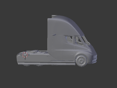 Tesla semi truck Modelo de Impressão 3D