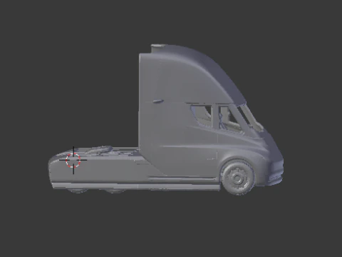 Tesla semi truck 3D Print Model