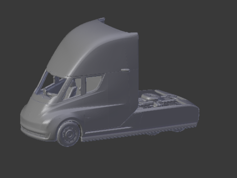 Tesla semi truck Modelo de Impressão 3D