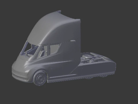 Tesla semi truck 3D Print Model