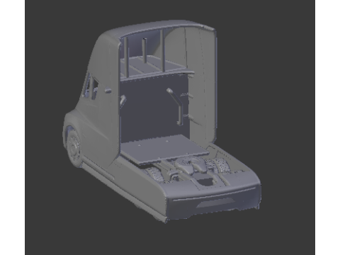 Tesla semi truck Modelo de Impressão 3D