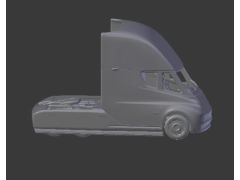 Tesla semi truck Modelo de Impressão 3D
