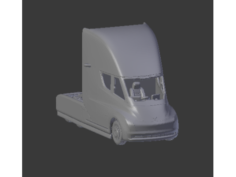 Tesla semi truck Modelo de Impressão 3D
