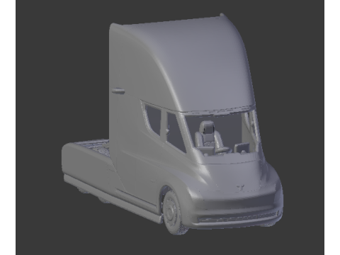 Tesla semi truck Modelo de Impressão 3D