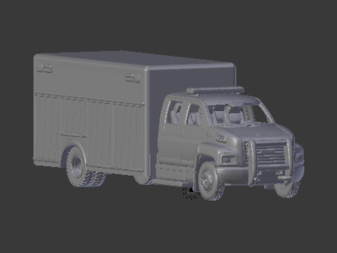 Gmc c8500 fire truck 3D Принт Модель