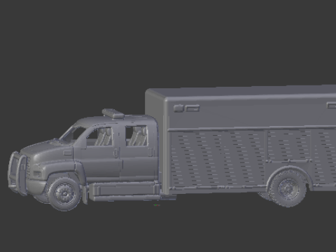 Gmc c8500 fire truck Modèles 3D en vedette