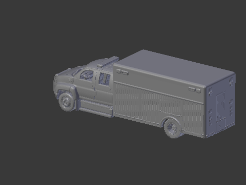 Gmc c8500 fire truck Modèles 3D en vedette