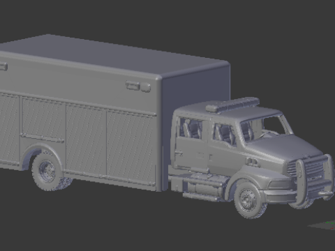 Sterling A9500 fire truck 3Dプリントモデル