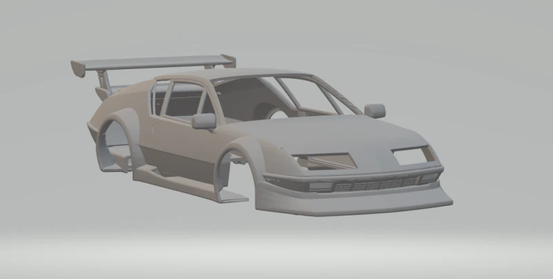 Alpine race car 3D Print Model .c4d .max .obj .3ds .fbx .stl .blend 