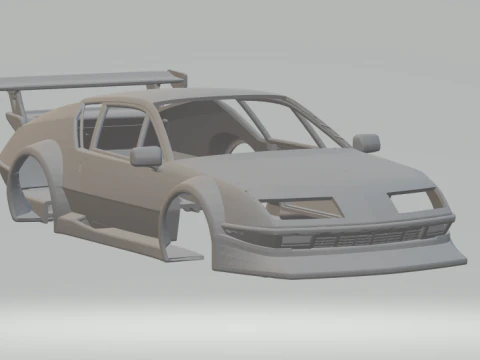 Alpine race car 3D Print Model