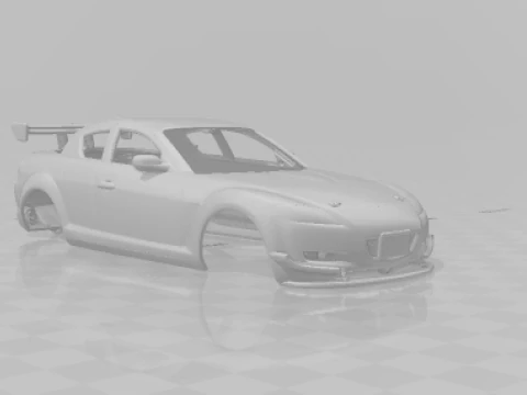 Mazda rx8 pista Modello di stampa 3D