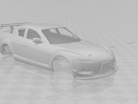 Mazda rx 8 track Model do druku 3D