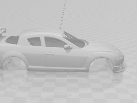 Mazda rx 8 track Model do druku 3D