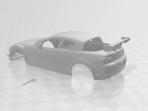 Mazda rx 8 track Model do druku 3D