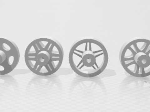 Pack wheels 3 Modello di stampa 3D