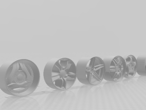 Pack wheels 3 Modello di stampa 3D